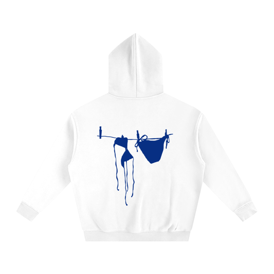 blue bathing suit rack hoodie