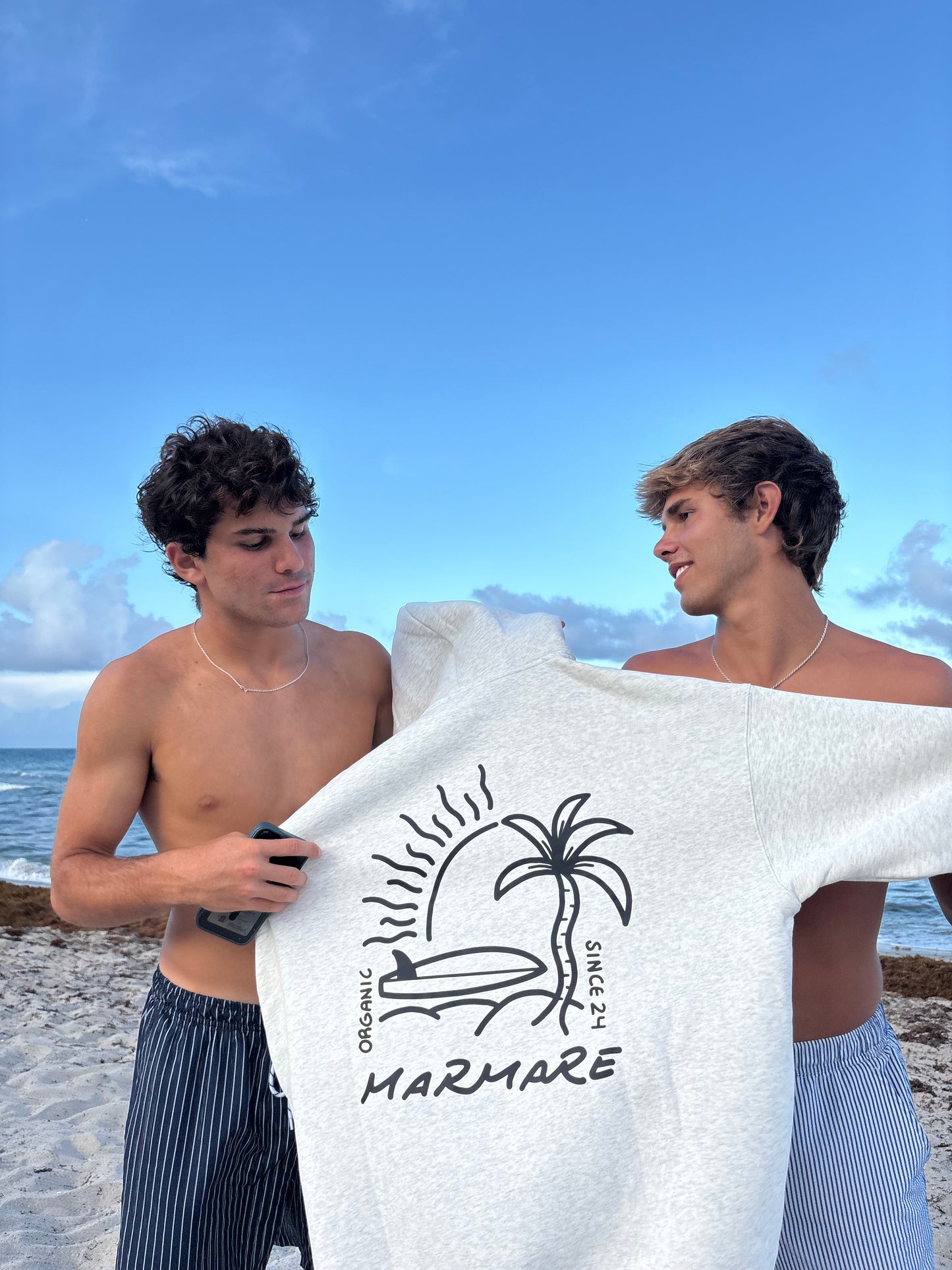 oat grey sunset surfer hoodie