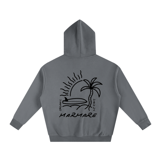 gray sunset surfer hoodie