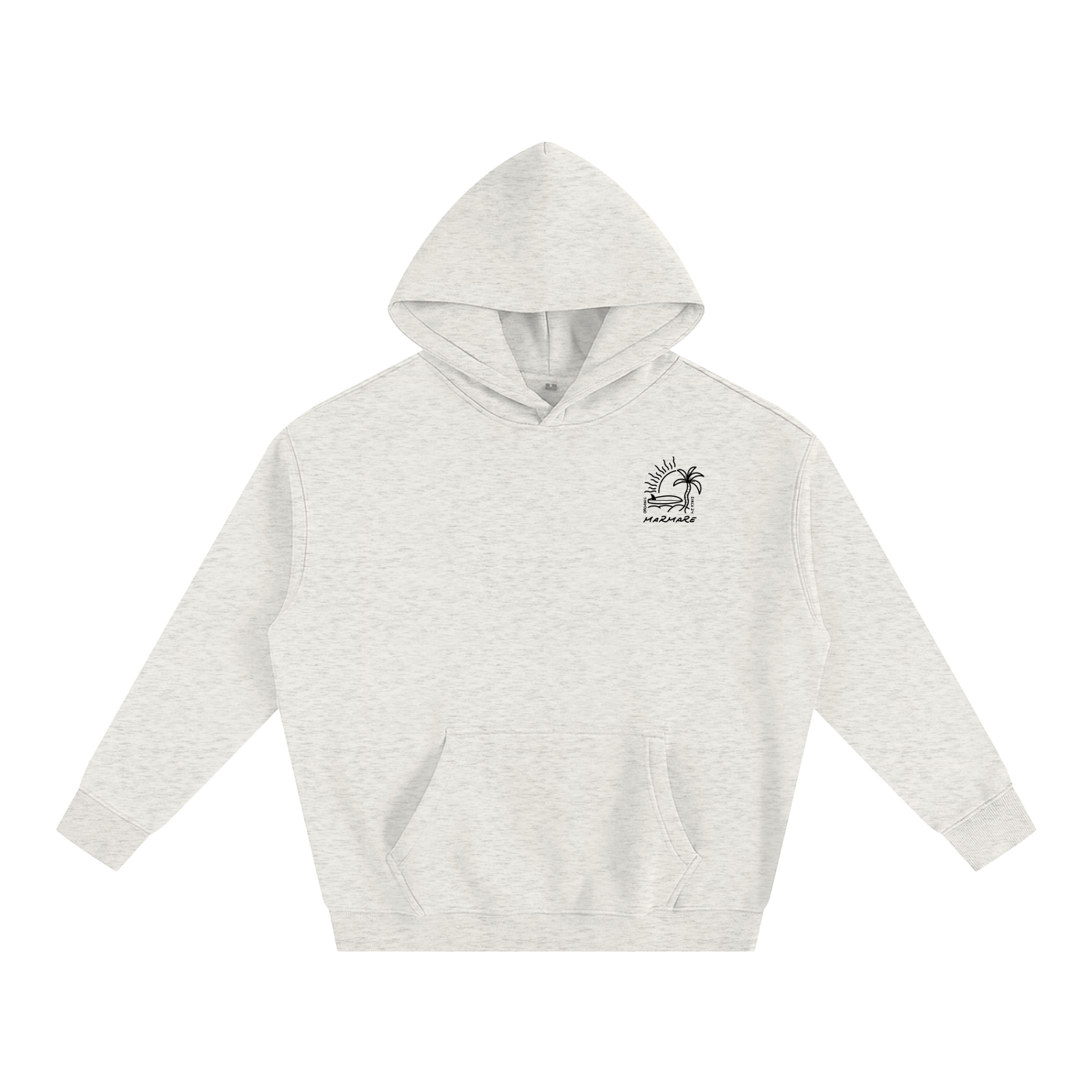 oat grey sunset surfer hoodie